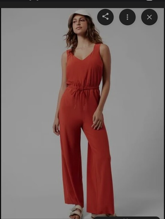 Athleta Pants - NWT Athleta Wide-Leg Sleeveless Savannah Jumpsuit in Rust Orange Red 6